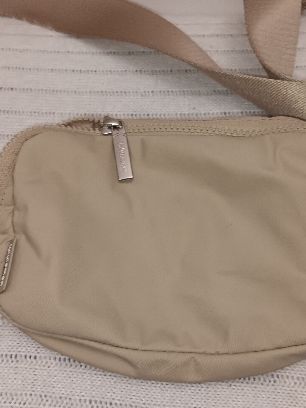 lululemon athletica Beige Mini Crossbody Sling Bag